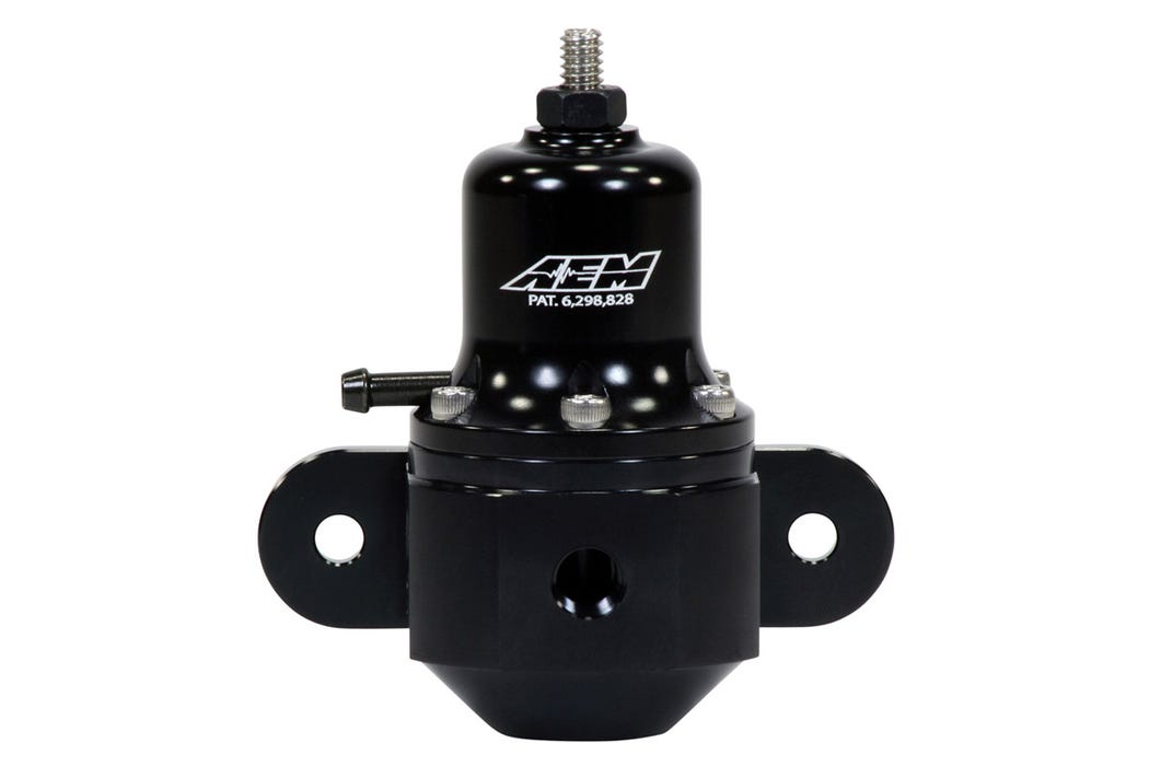 Регулятор давления топлива AEM High Cap Universal Adjustable Fuel Pressure Regulator 1:1 40-130 PSI Black