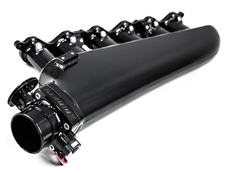 Купить Впускной коллектор Plazmaman Billet Intake Manifold with Black Fuel Rail 6 INJ Big Port Design 72mm Flange