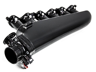 Впускной коллектор Plazmaman Billet Intake Manifold with Black Fuel Rail 6 INJ Big Port Design 72mm Flange