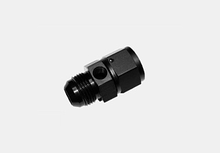Фитинг Адаптер AN4 (мама-папа) под датчик 1/8NPT (Alu) FORFP192-04BLK
