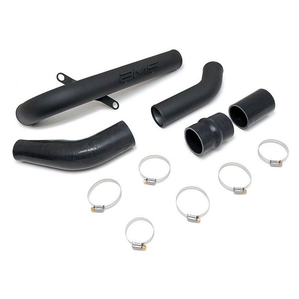 Впускной пайп AMS EVO X Upper IC Pipe / Hotpipe BLACK POWDER COATED