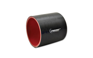 Патрубок силиконовый Vibrant Straight Hose Coupler, 3.125" I.D. x 3.00" Long - Gloss Black