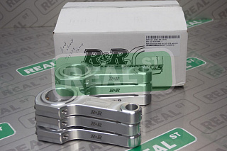 Комплект шатунов R&amp;R 130.5mm Solid Beam Aluminum Rods 3/8 ARP L19 for WRX EJ205 STi EJ255 EJ257