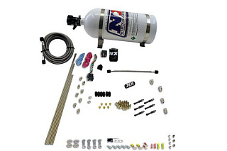 Система впрыска закиси азота Nitrous Express 6-Cyl Dry Direct Port Nitrous System with 10lb Bottle